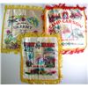 Image 2 : Lot of 5, Vintage  "Sweetheart" WWII Silk Pillow Covers  Mint Condition
