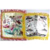 Image 2 : Lot of 5, Vintage  "Sweetheart" WWII Silk Pillow Covers  Mint Condition