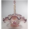 Image 1 : Signed Fenton Candy Basket, Signed by Artist and Owners