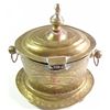 Image 4 : Old Brass Cracker Pot with lid, Asian 7 1/2" tall