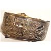 Image 2 : Fabulous Vinage Cuff Bracelet with "Amethyst" type stone, Safety chain
