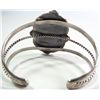 Image 3 : Vintage Turqoise Cuff Bracelet 2" at widest point., 7" wrist