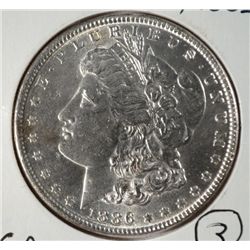 1886 Morgan Dollar MS 63  EST $55-60