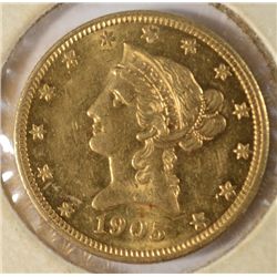 1905 10Dollar Liberty Gold MS 62 EST $1100-1200