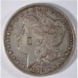 1878-CC Morgan Dollar XF has "D" stamped on! EST $75-85