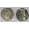 Image 2 : (2) Peace Dollars, 1922 AU, 1922-S XF  EST $85-95