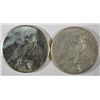 Image 2 : (2) Peace Dollars 1927 XF Cleaned, 1927-D VF  EST $85-90