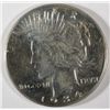 Image 1 : 1934 Peace Dollar AU Cleaned  EST $45-50