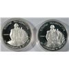 Image 2 : ( 2 ) PROOF AND ( 2 ) UNCIRCULATED 1982 WASHINGTON 90% SILVER COMMEM. HALVES