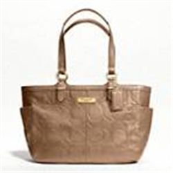 NEW COACH Purse Gallery Emblem Leather Tote Retail Price $358.00