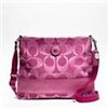 Image 1 : NEW COACH  Signature Stripe Outline C Sateen File Bag, Retail $198.00