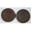 Image 2 : 1838  large penny  VG/F-1852 VF  est $40-$45