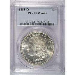 1885-O MORGAN DOLLAR PCGS MS64+ SUPER!