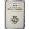 Image 1 : 1938 MERCURY DIME NGC MS65 FB