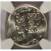 Image 2 : 1943-D MERCURY DIME NGC MS64 FB