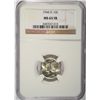 Image 1 : 1944-D MERCURY DIME NGC MS65 FB
