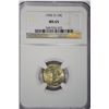 Image 1 : 1945-D MERCURY DIME NGC MS65