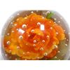 Image 2 : Glass Paperweight, with orange flower inside. 3" in diameter