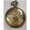 Image 2 : Elgin Hunting Case Pocket Watch with Chain Circa 1891 6 size ?jewel Runs,