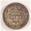 Image 3 : 1890 SEATED LIBERTY DIME OLD RATTLER HOLDER PCGS MS-64 CAC  APPROVED