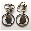Image 1 : Indian Head Cent Clip On Earrings