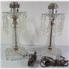 Image 1 : Beautiful "Gone with the Wind" Style Lamp. 18" tall, Dutch Scene, Electric