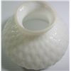 Image 5 : White Milk Glass electric lamp, with diamond pattern not signed 16" tall