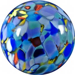 Marbles: Lot 2. Contemporary Handmade. 1-3/16". Mint 9.9