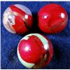 Image 1 : Marbles: Lot 3. 3 Marbles. Contemporary Handmade. 31/32". Mint 9.9