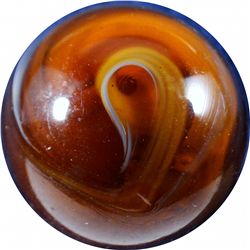 Marbles: Lot 9. Akro Agate Company. Slag. 1-3/16". Mint- 9.0.