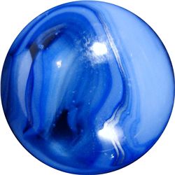 Marbles: Lot 17. Alley Agate. Metallic Swirl. 19/32". Mint 9.9