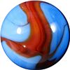 Image 2 : Marbles: Lot 19. Christensen Agate. Swirl. 19/32". Mint 9.7