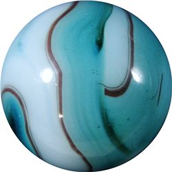 Marbles: Lot 22. Alley Agate. Swirl. 19/32". Mint 9.9