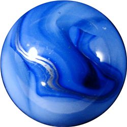 Marbles: Lot 23. Alley Agate. Metallic Swirl. 9/16". Mint 9.9