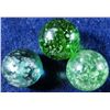 Image 1 : Marbles: Lot 25. 2 Micas & 1 Clearie. 2 Mint, 1 NM-.