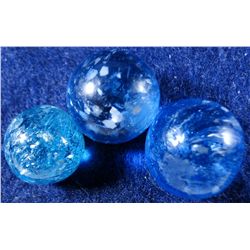 Marbles: Lot 26. Mica. 3 marbles. All Mint.