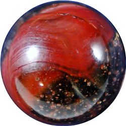 Marbles: Lot 30. Akro Agate Company. "Oxblood" Experimental. 23/32". Mint 9.7.