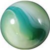 Image 1 : Marbles: Lot 32. Akro Agate Company. Limeade. 27/32". Mint 9.8.