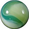 Image 2 : Marbles: Lot 32. Akro Agate Company. Limeade. 27/32". Mint 9.8.