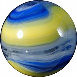 Marbles: Lot 35. Akro Agate Company. Popeye Corkscrew. 23/32". NM+ 8.9.
