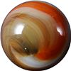 Image 3 : Marbles: Lot 43. Akro Agate Company. Corkscrew. 5/8". Mint (9.8).