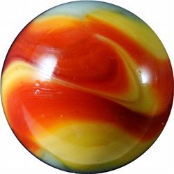 Marbles: Lot 44. Akro Agate Company. Corkscrew. 11/16". Mint (9.3)