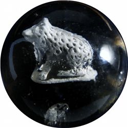 Marbles: Lot 51. Sulphide. Bear. 1-7/8 . NM+ 8.7