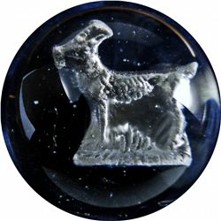 Marbles: Lot 52. Sulphide. Billy Goat. 1-13/16". Polished.