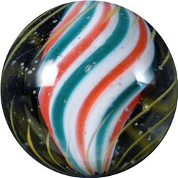 Marbles: Lot 65. Swirl. Solid Core. 17/32". Polished.