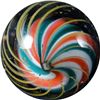 Image 4 : Marbles: Lot 65. Swirl. Solid Core. 17/32". Polished.