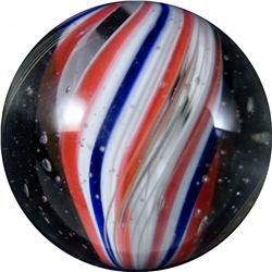 Marbles: Lot 66. Swirl. Divided Core. 11/16". Polished.