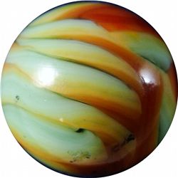 Marble: Lot 83. Christensen Agate. Flame Swirl. 23/32". NM+ 8.7.