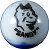 Image 1 : Marble: Lot 91. Peltier Glass. Comic. Sandy. 21/32". Mint 9.9.