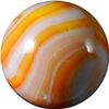 Image 2 : Marble: Lot 97. Christensen Agate. Striped Opaque. 5/8". NM+ 8.8.